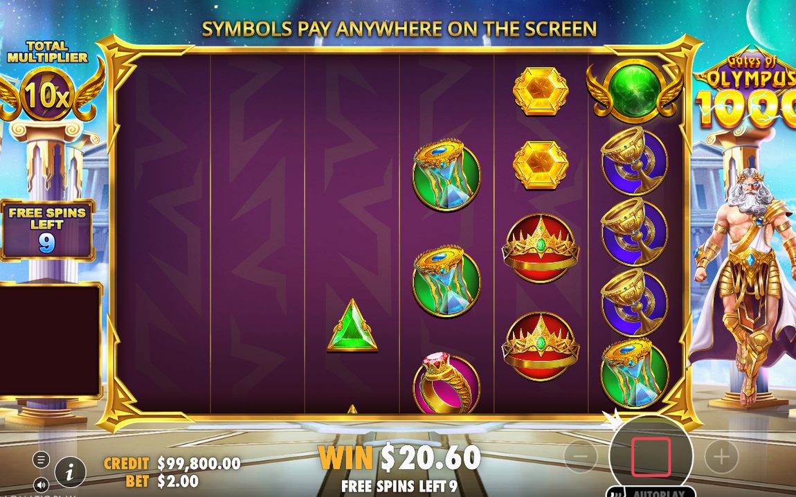 Free Spins round with special reels active