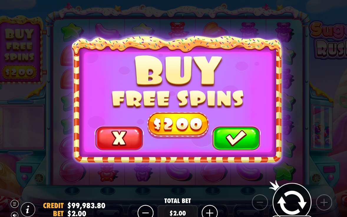 Bonus round-total screen after the free spins