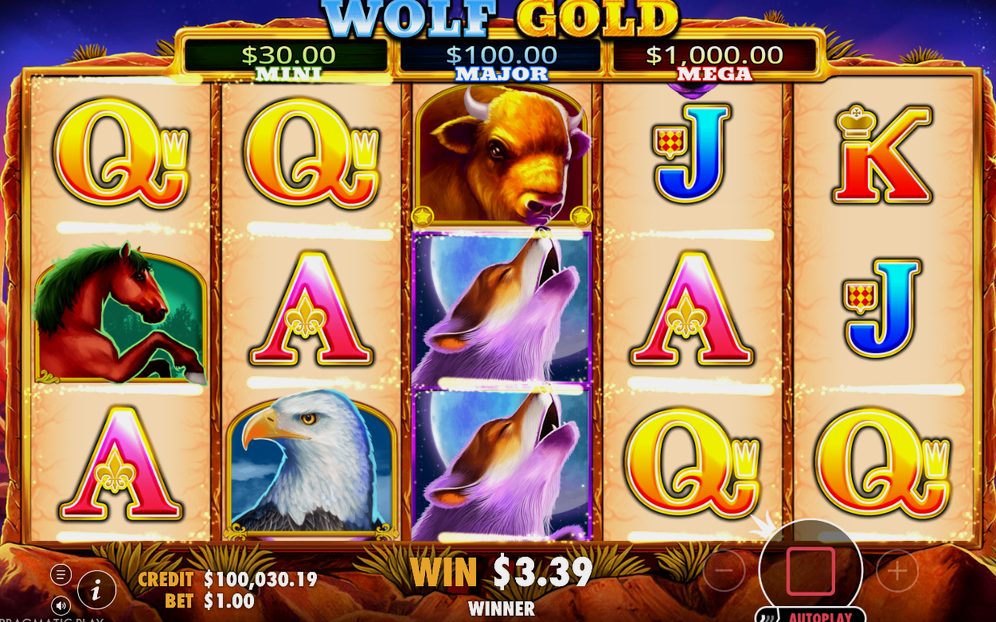Win screen after a Base Game spin