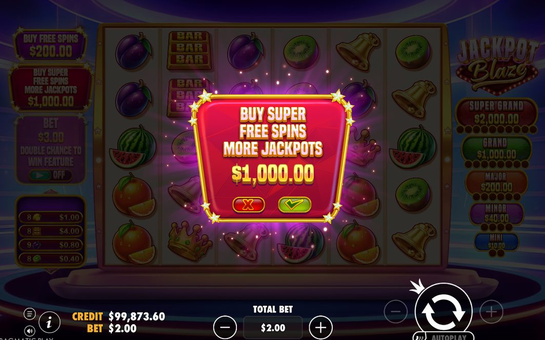 Bonus round with the jackpot meters in view