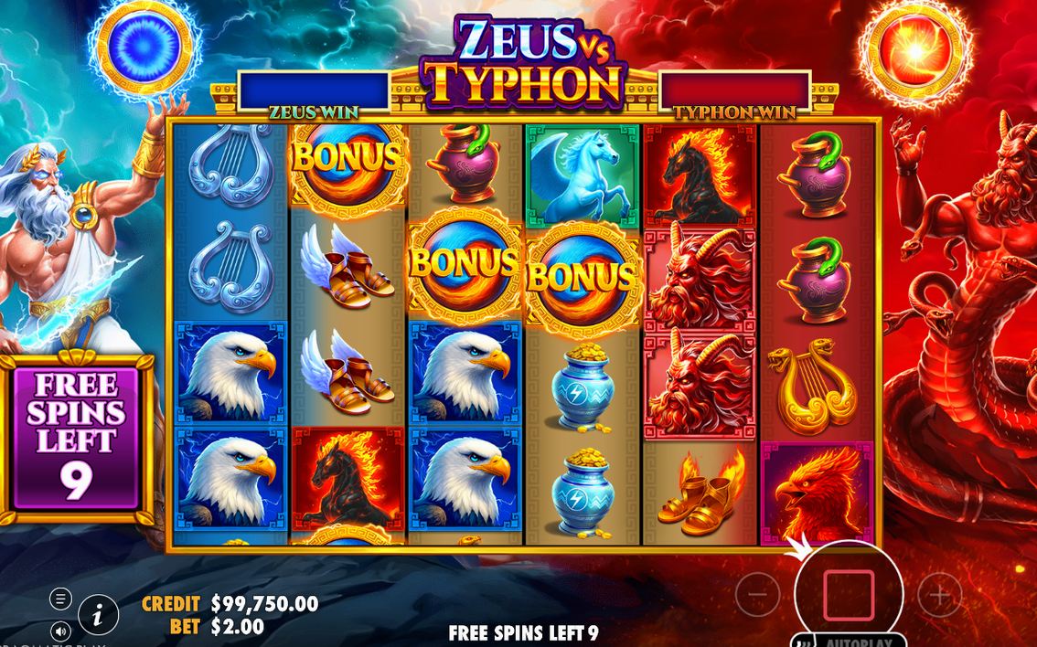 Free Spins round with GOD MULTIPLIER and spin count