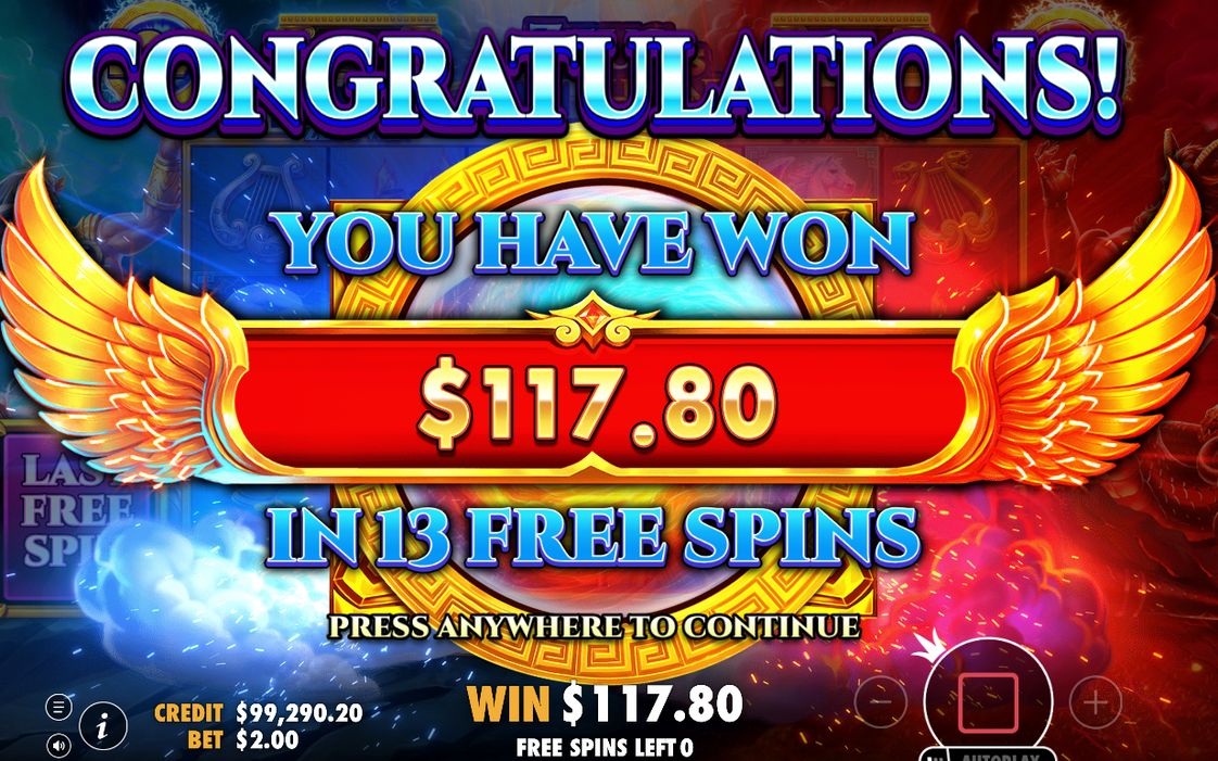 Paying spin with a GOD MULTIPLIER applied