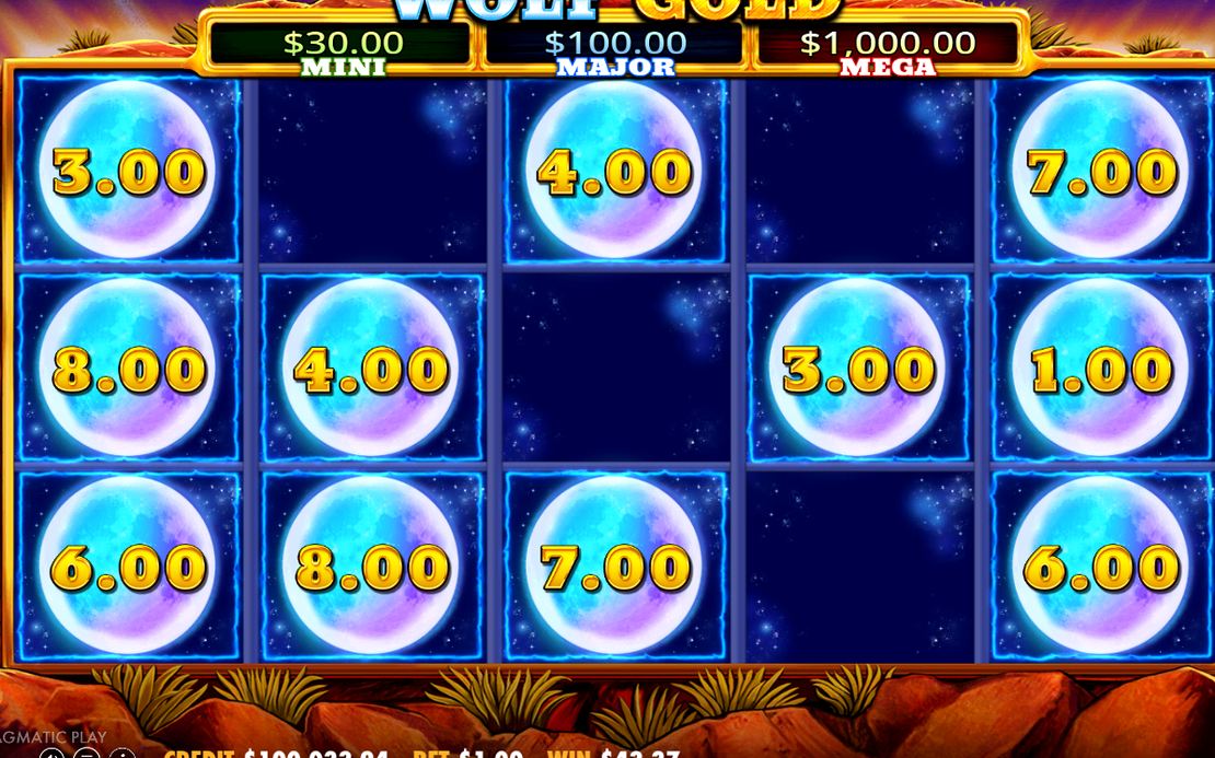 Free Spins, reels 2 to 4 as one giant symbol